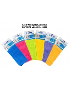 BAYETA MICROFIBRA MULTIUSOS COLORES VOLUMEN (30 x 40 cm.)