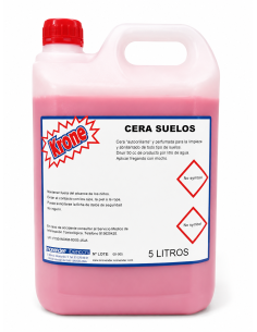 CERA LIQUIDA PARA SUELOS ROJA, 5 L.