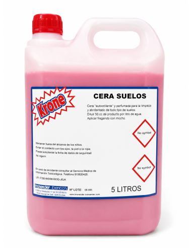 CERA LIQUIDA PARA SUELOS ROJA, 5 L.