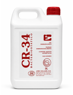 CR-34 BACTERIOSTATICO JABON ANTISEPTICO, 5 L.