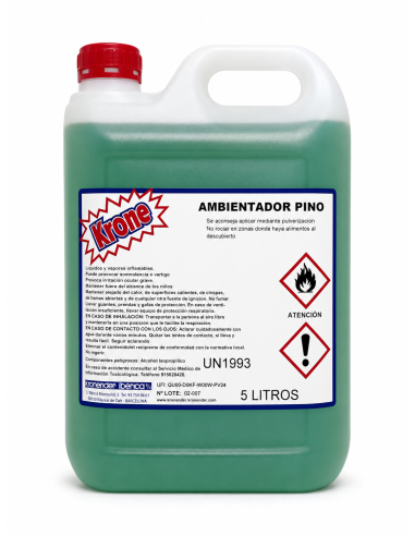AMBIENTADOR PINO CONCENTRADO 5 L.