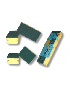 FIBRA VERDE SALVAUÑAS 9,5 X 7 cm. (Pack 12 UDS).