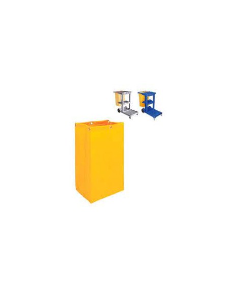 SACO PLASTIFICADO PARA CARRO RUBBY 100 LITROS AMARILLO