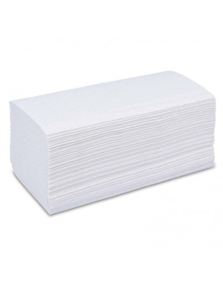 PAPEL SECAMANOS TIPO Z (caja de 3.000 uni, 20 paq x 150 uni.) 100 % celulosa